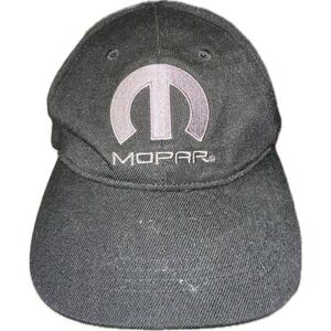 Mopar Adjustable Black Hat Car Auto Racing Black Cap By Open Road‎ One Size